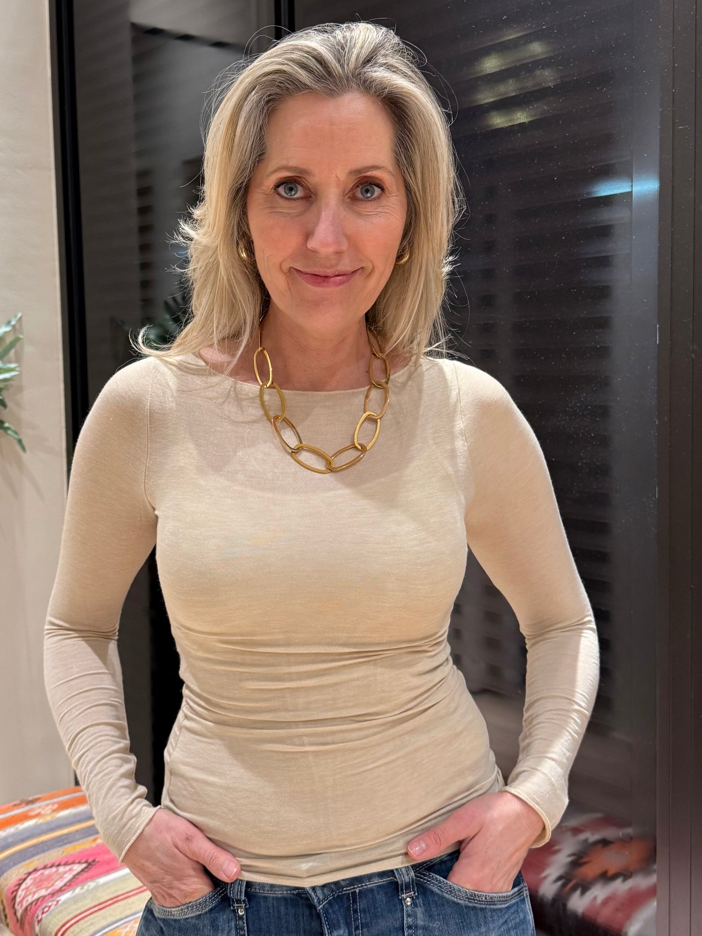 Top Basic Jess Zand - Peet kleding