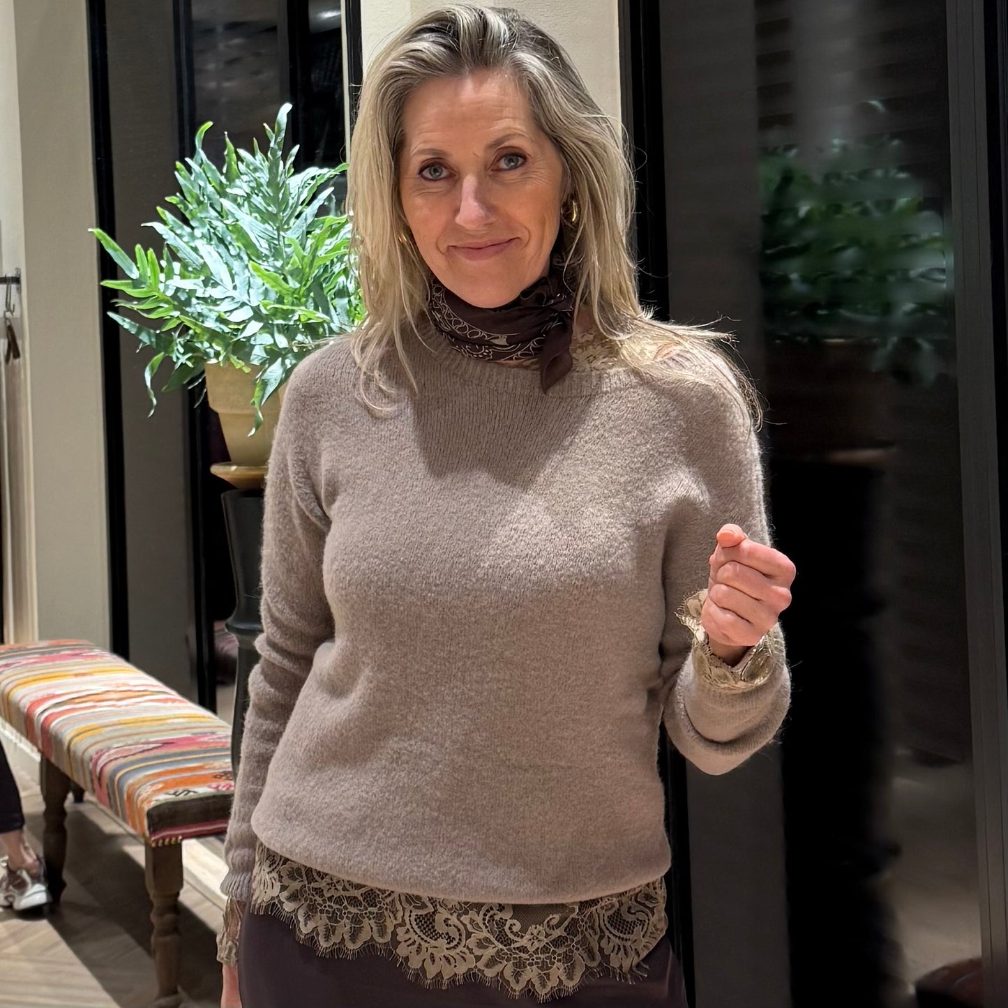 Triple Nine - Top Levina Alpaca Taupe