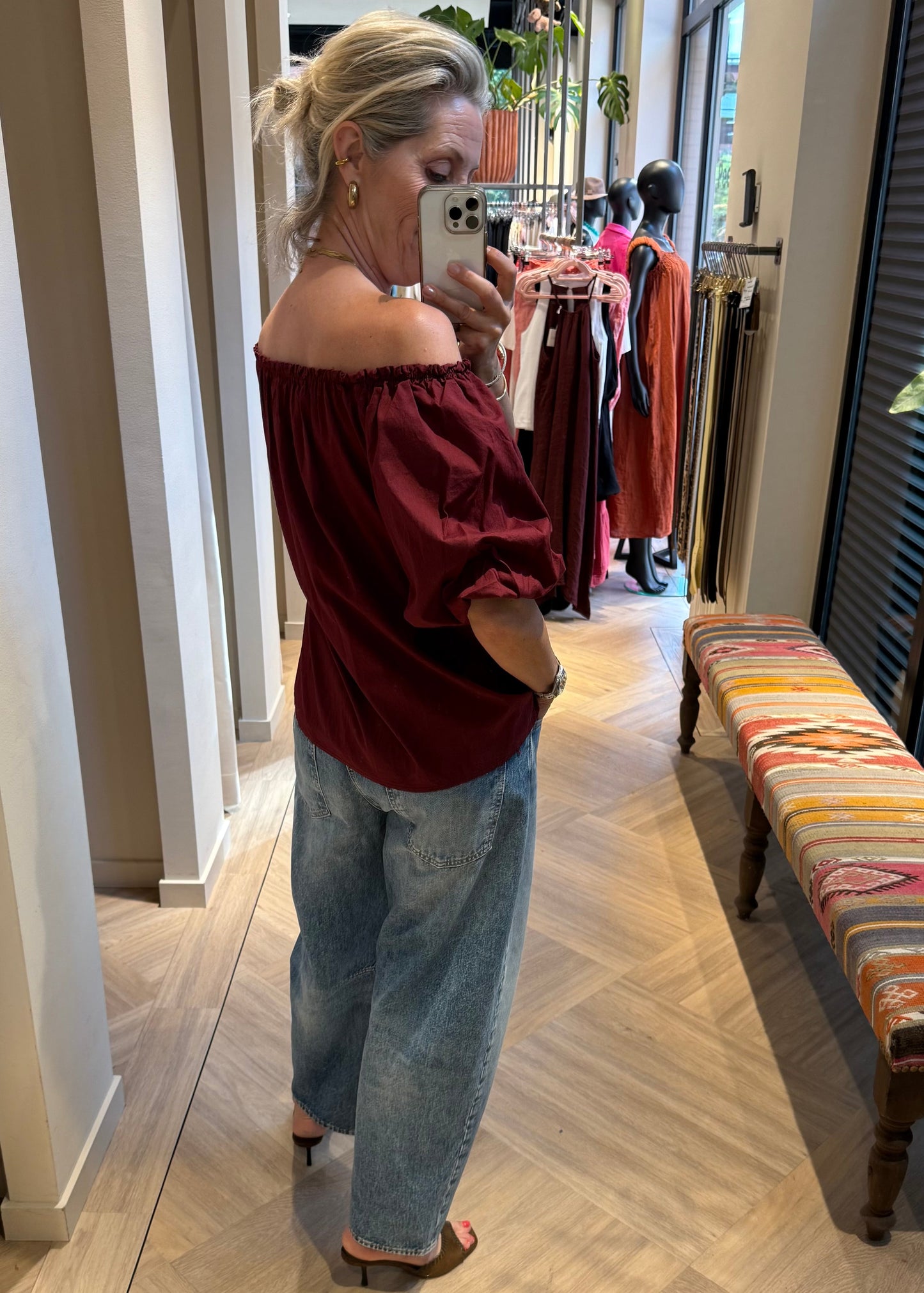 Balloon Top Pika Bordeaux - Peet kleding