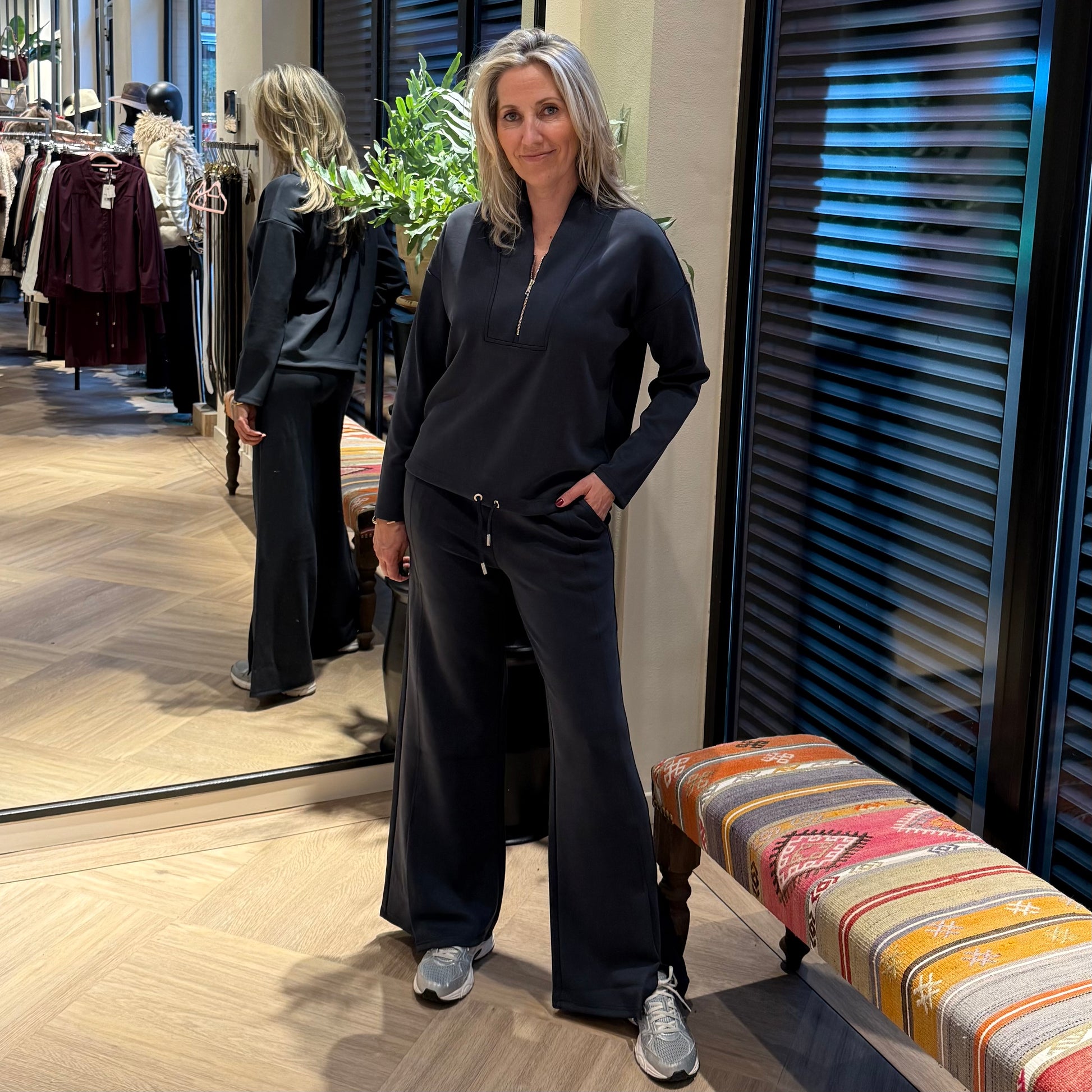 Rino & Pelle Sweater Dounia Night Grey - Peet kleding