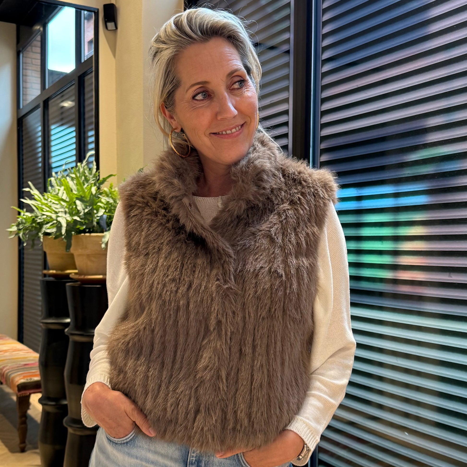 Rino & Pelle Gilet Dava Toffee - Peet kleding