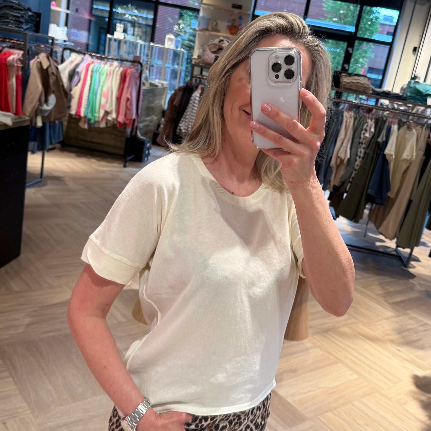 Zhrill T-Shirt Rahel Crème - Peet kleding
