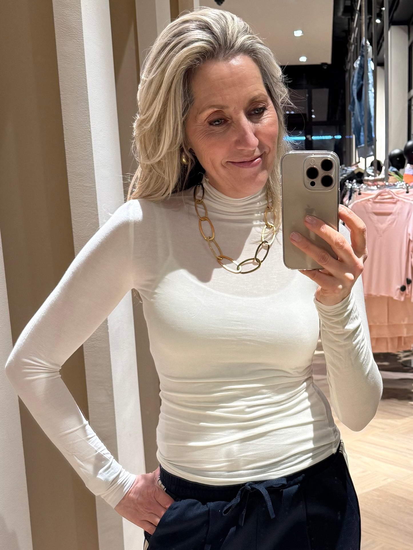 Top Basic Turtle Ecru - Peet kleding