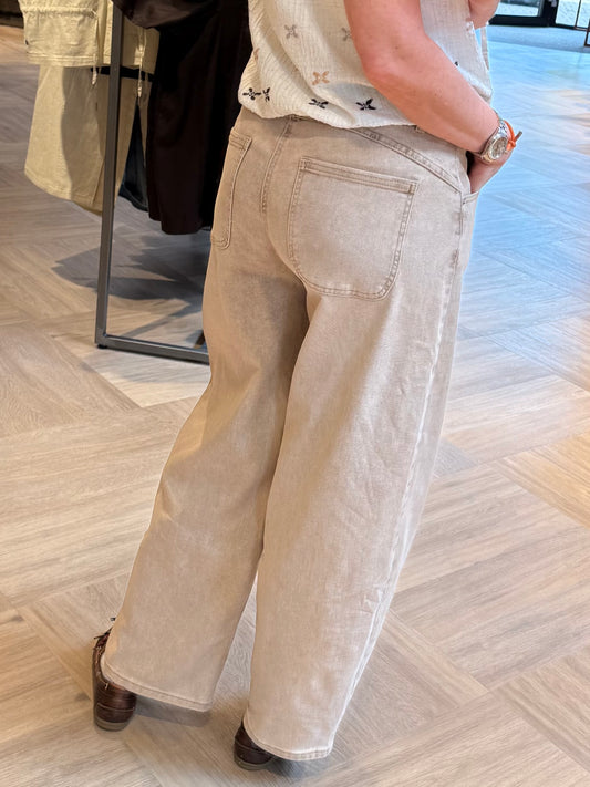 Barrel Jeans Beau Cappuccino - Peet kleding