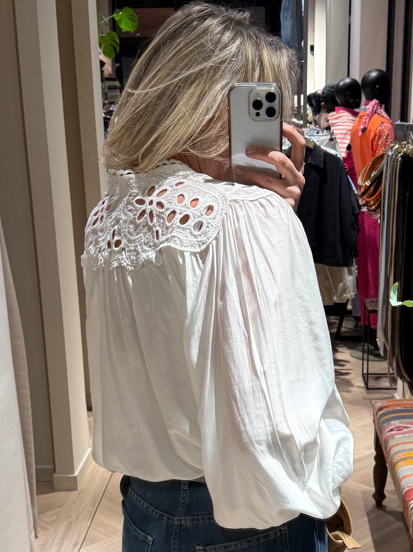 Blouse Eef Wit - Peet kleding