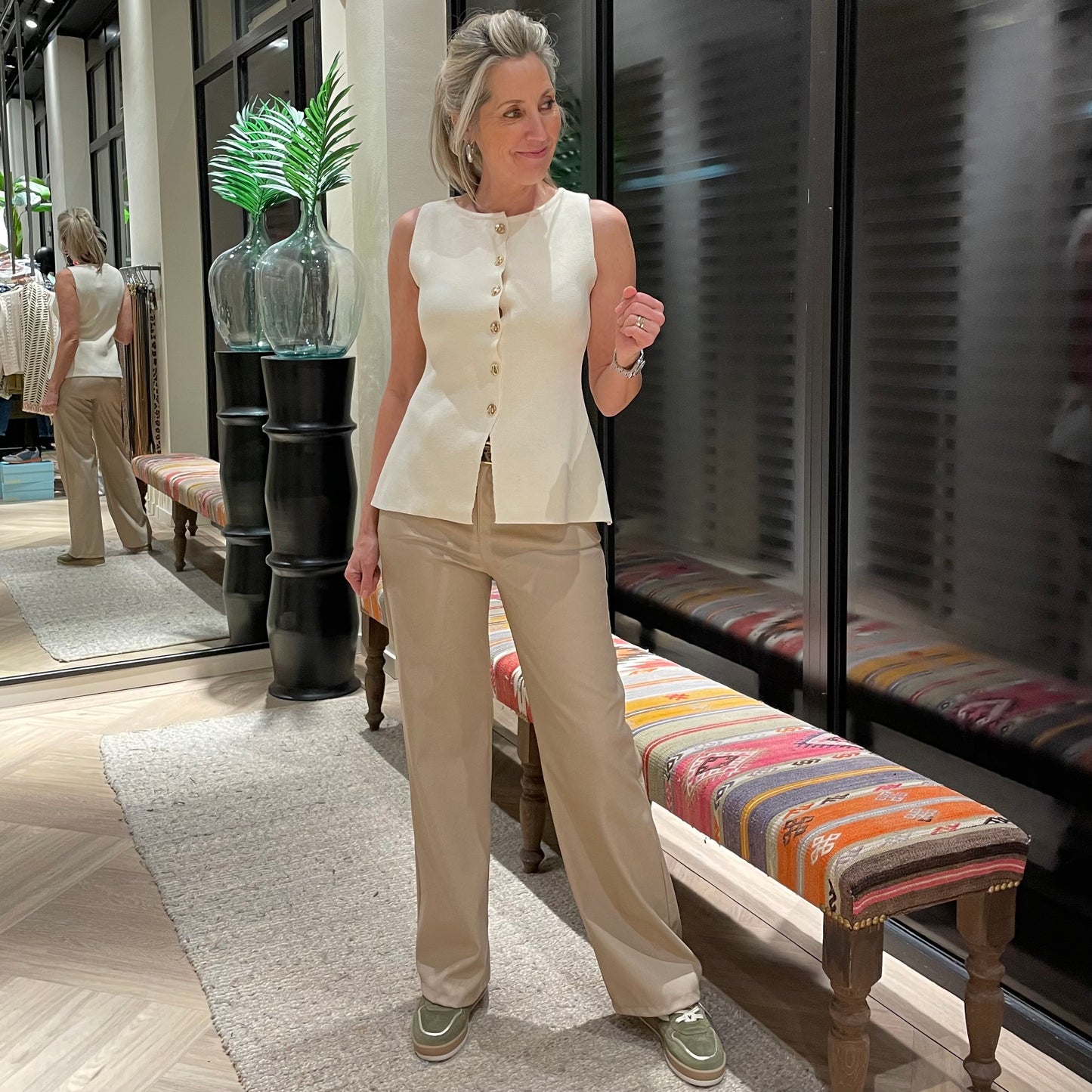 Azzurro Broek Arma Beige - Peet kleding