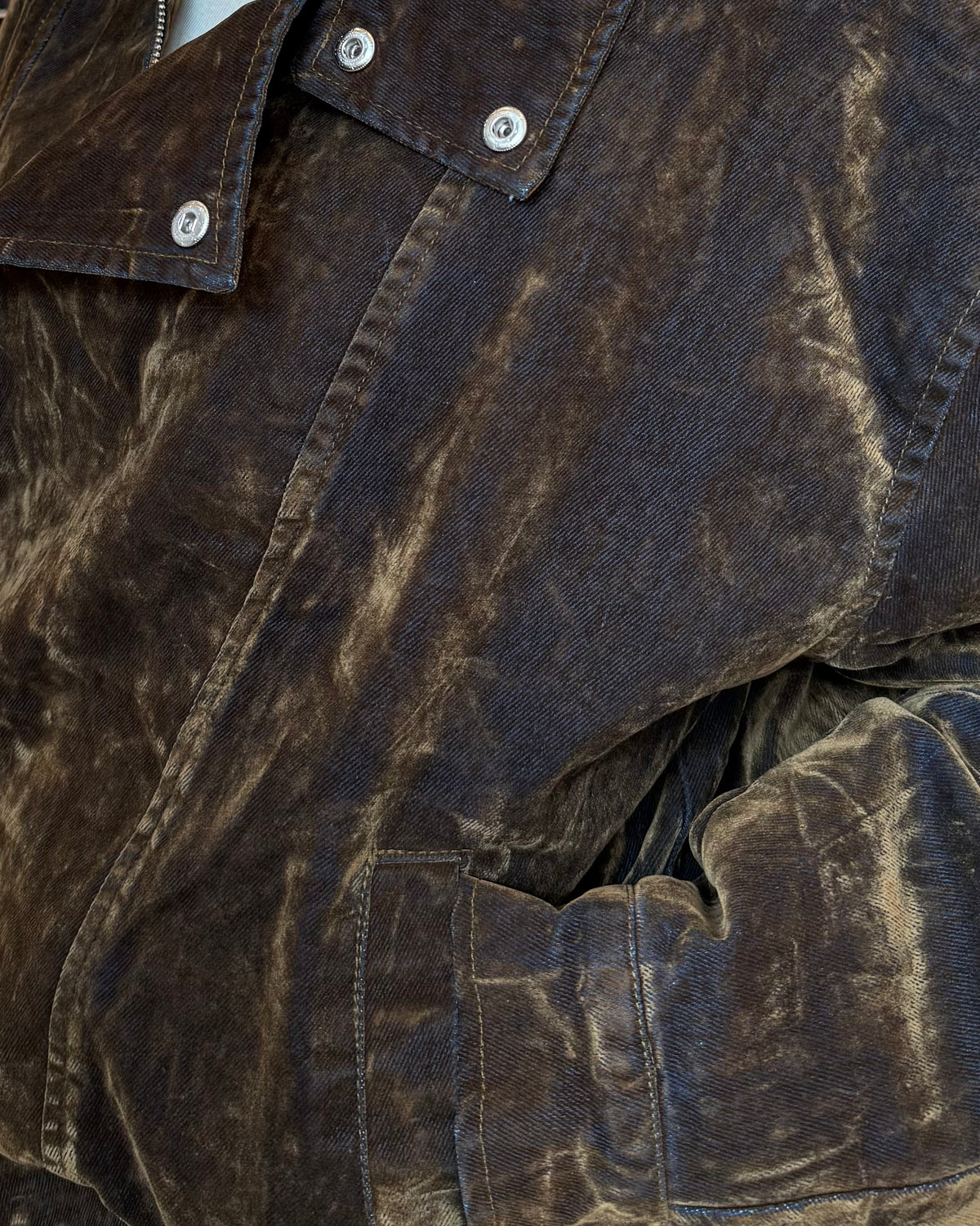Jas Retro Velvet Bruin