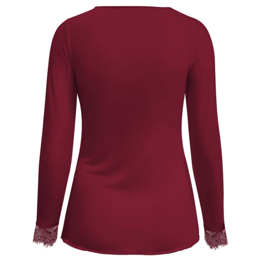 Triple Nine - Cashmere Top Lou Lou Bordeaux - 9003 - Peet kleding