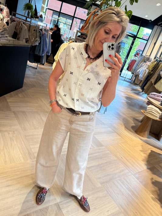 Barrel Jeans Beau Cappuccino - Peet kleding