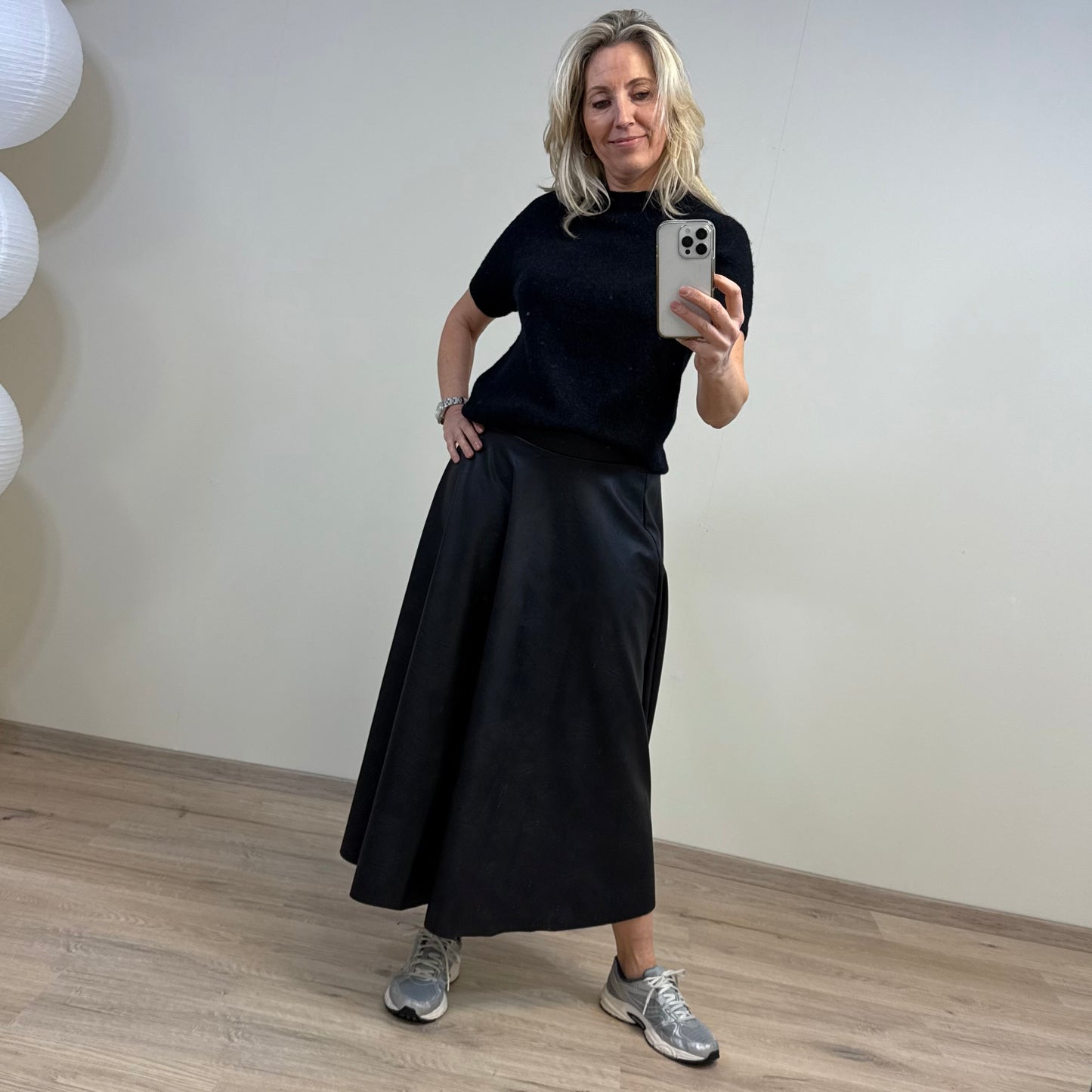 Triple Nine - Rok Dees Faux Zwart - Peet kleding