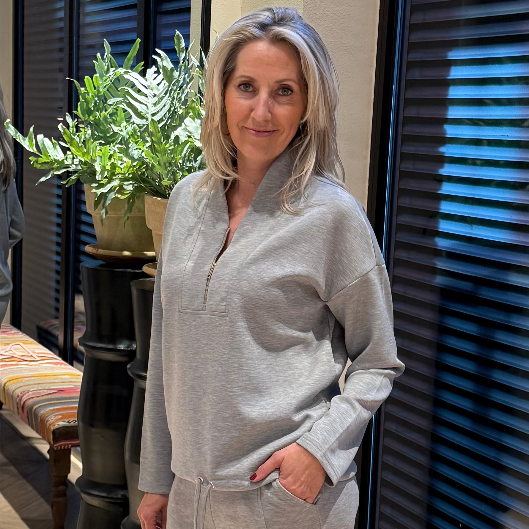 Rino & Pelle Sweater Dounia Grey Melange - Peet kleding