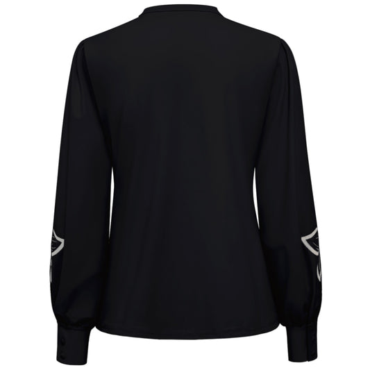 Triple Nine - Travel Blouse Jolie Zwart - 5924 - Peet kleding
