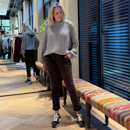 Red Button Broek Tessy Brown - Peet kleding