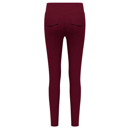 Triple Nine - Travel Broek Fenna Bordeaux - 2101 - Peet kleding