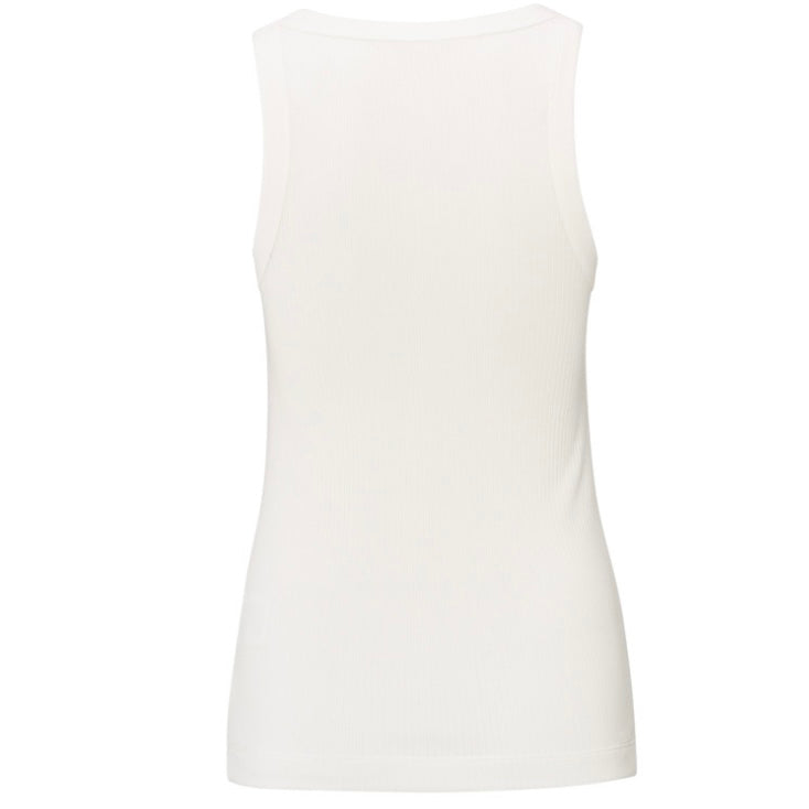 Yaya Singlet Rib Trims Offwhite - Peet kleding