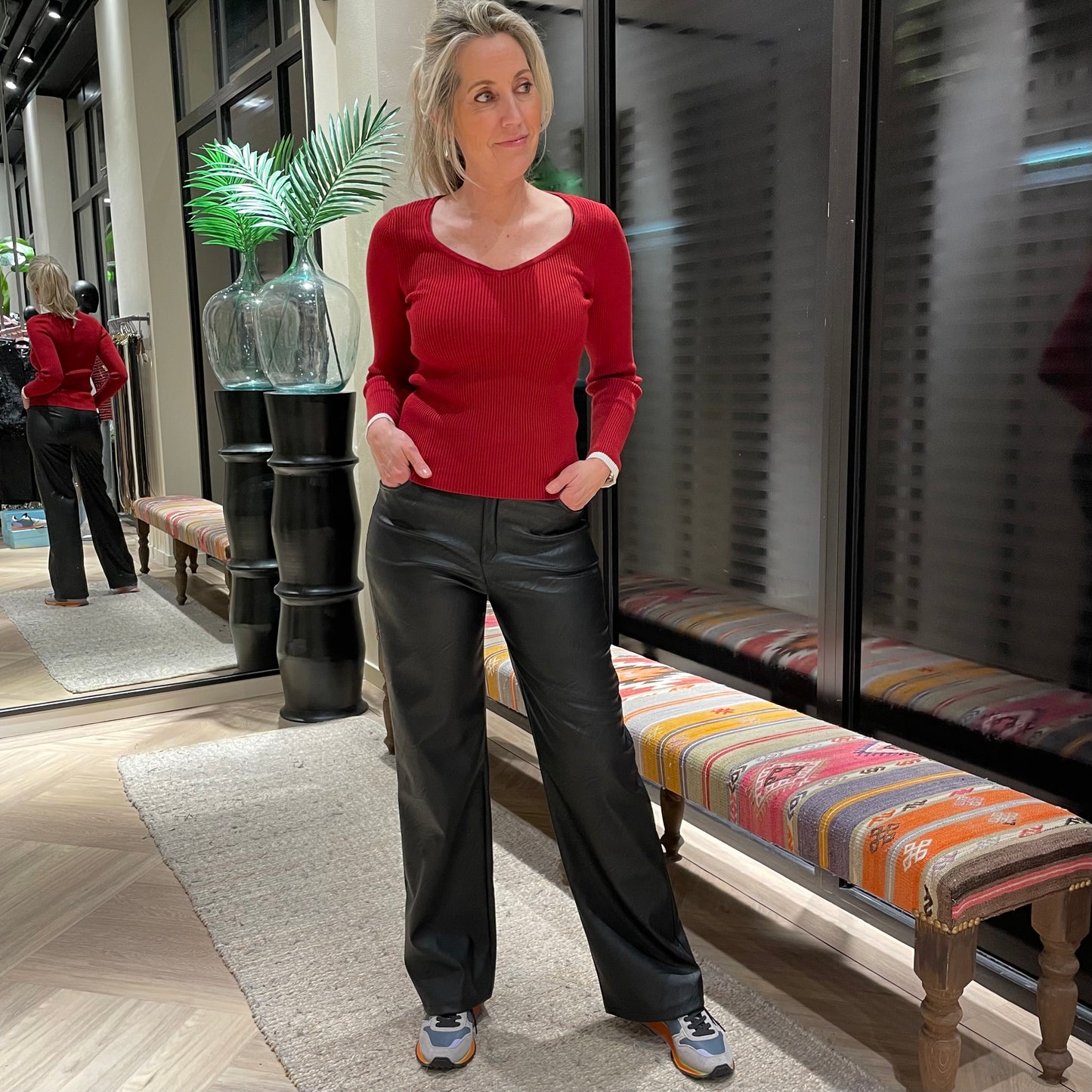 Azzurro Top Hope Rood - Peet kleding