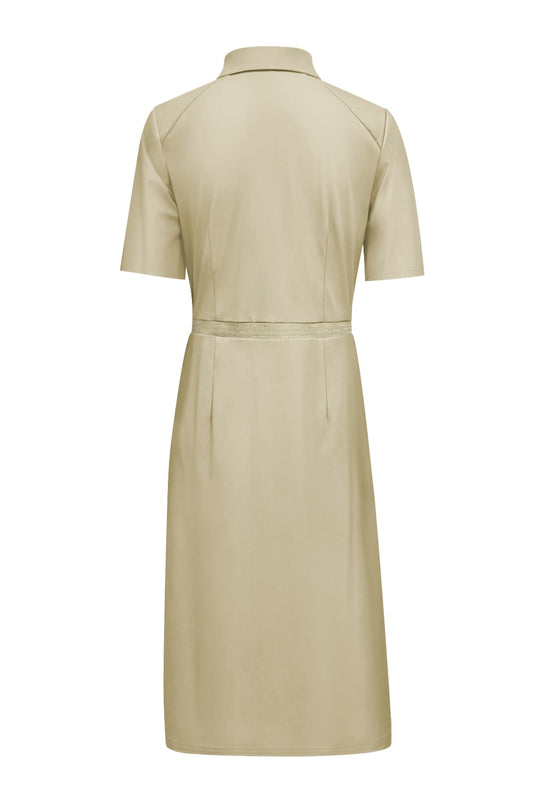 Triple Nine Travel Jurk Mia Beige - 51822 - Peet kleding