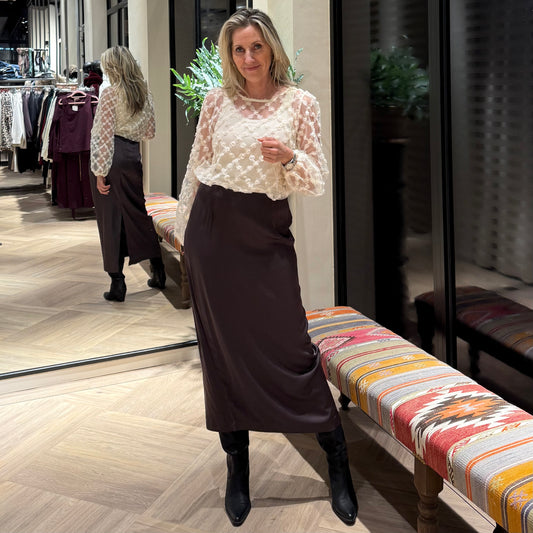 Ichi Top Elki Chiffon Flower - Peet kleding