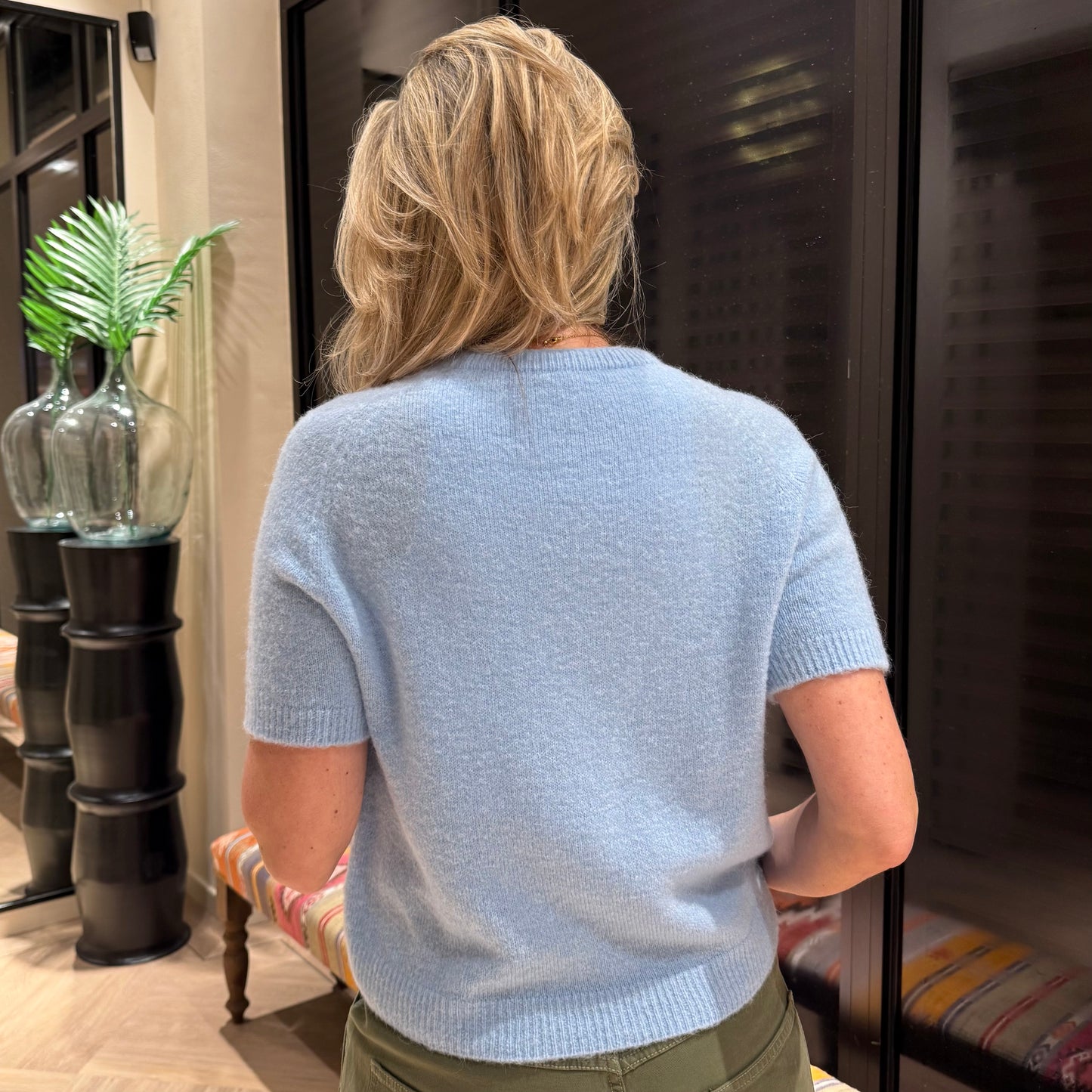 Alpaca Trui Charlot Lichtblauw - Peet kleding