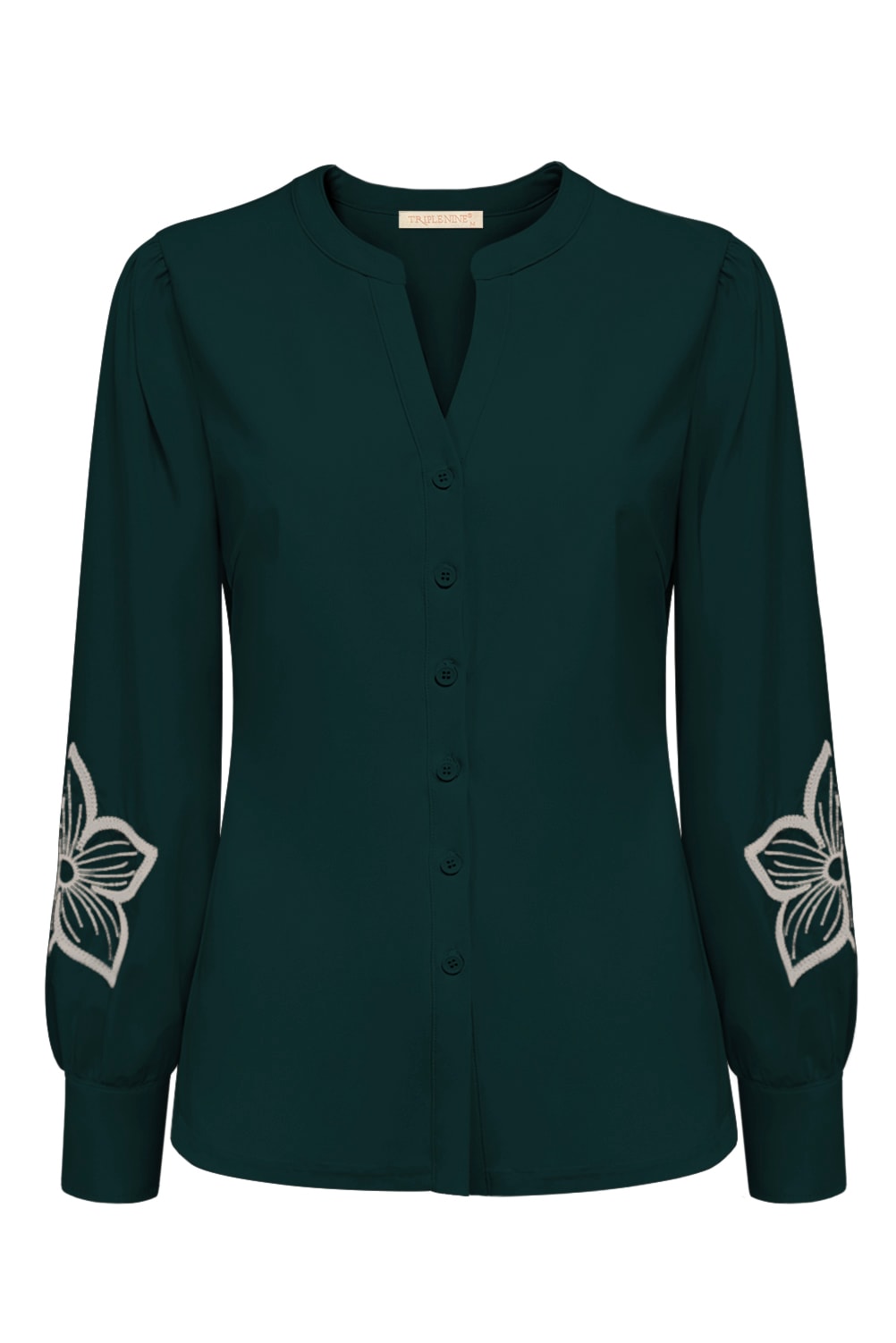 Triple Nine - Travel Blouse Jolie Groen - 5924 - Peet kleding