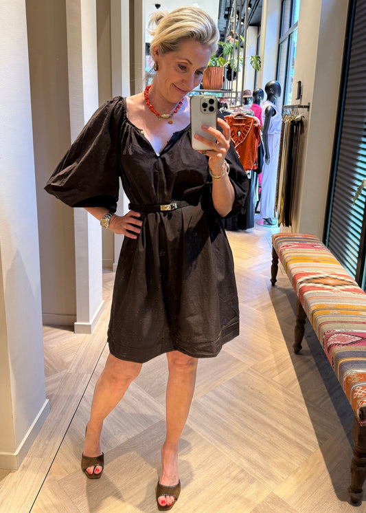 Jurk Sharon Bruin - Peet kleding