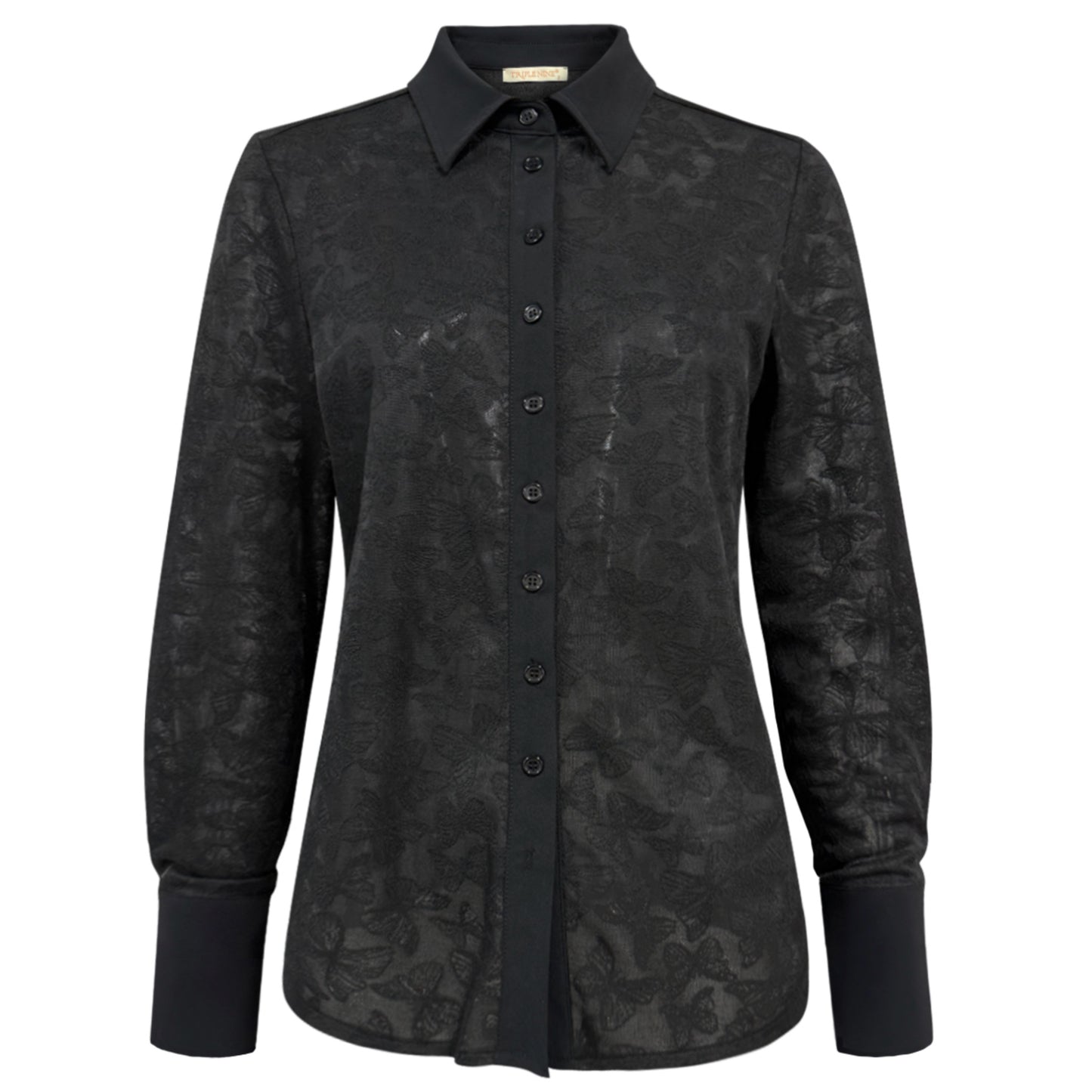 Triple Nine - Travel Blouse Butterfly Zwart - 5920 - Peet kleding