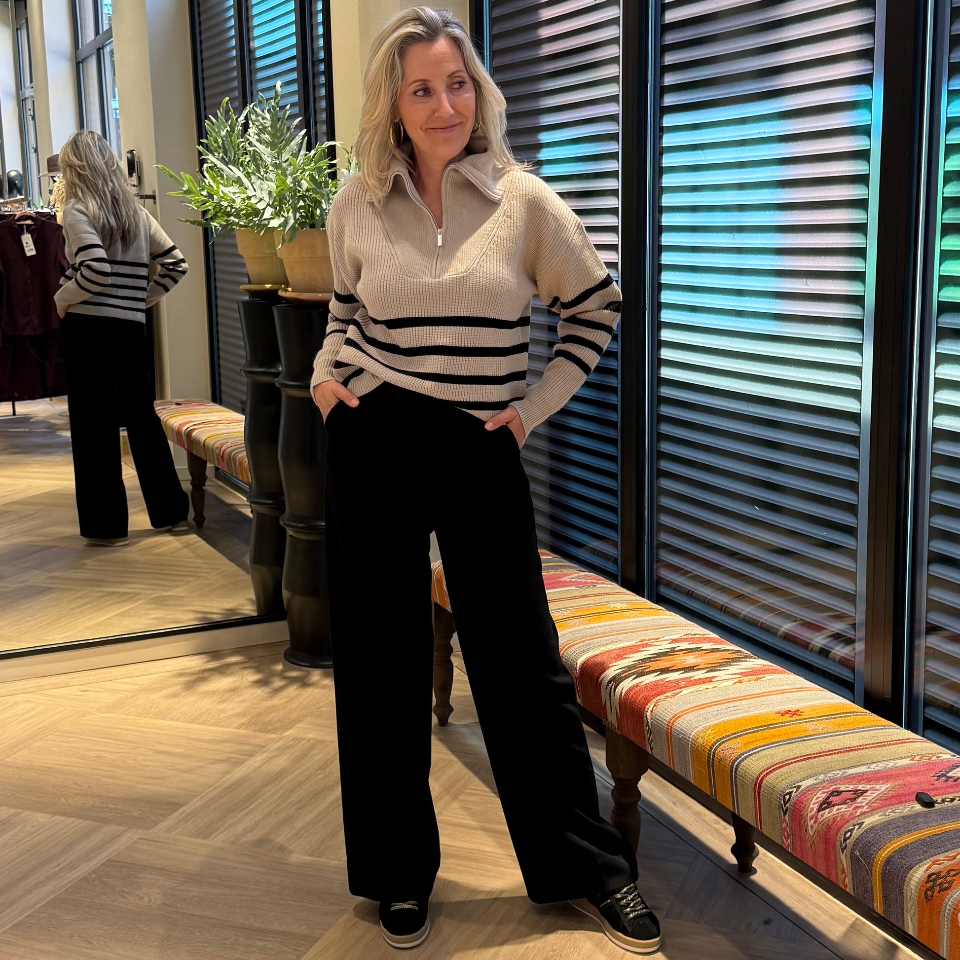 Geisha Pullover Streepdessin - Peet kleding