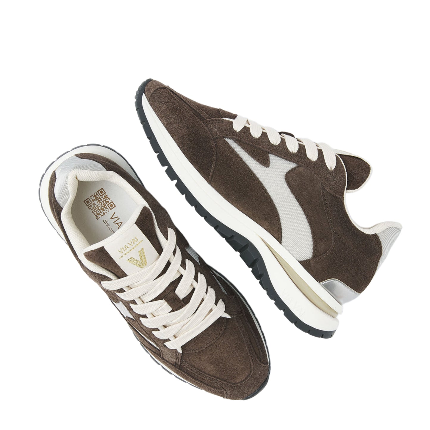 Via Vai Sneaker Sierra Corvino Bruin - Peet kleding
