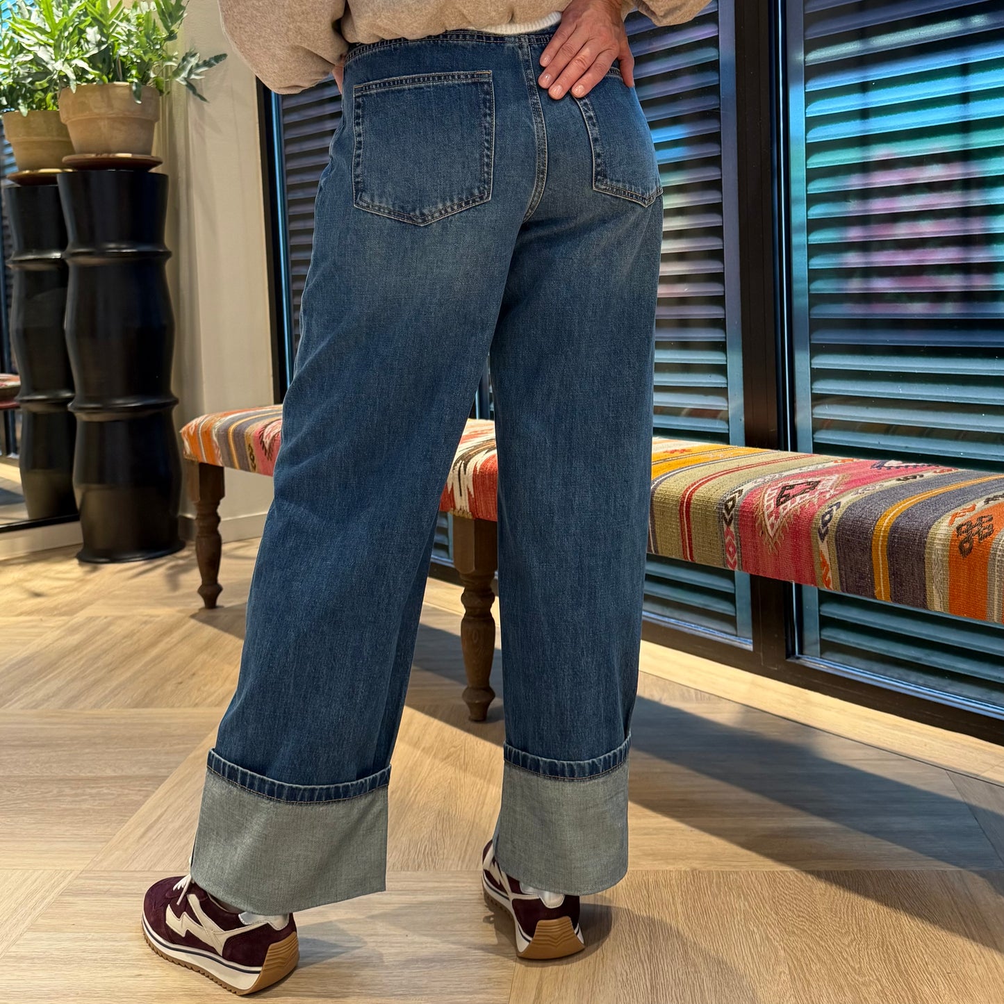 With Black Hazel Turn Up Jeans - Peet kleding