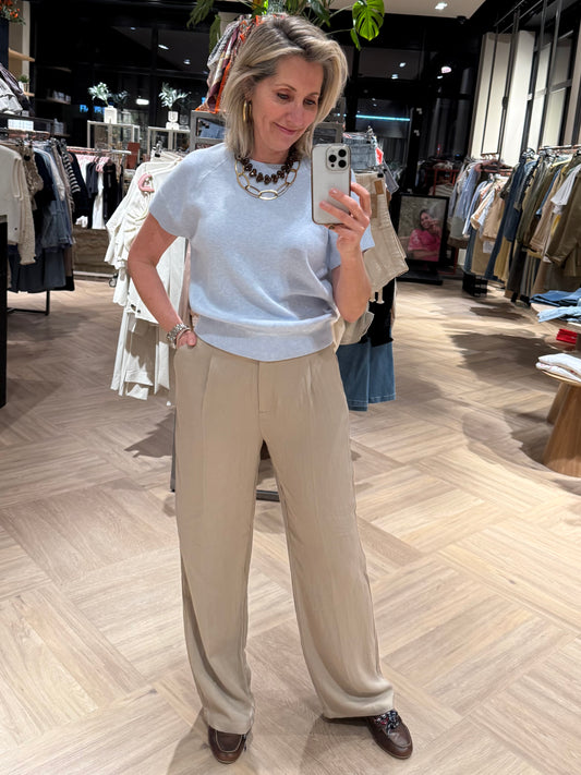 Yaya Trui Raglan Mouw Lichtblauw - Peet kleding