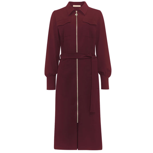 Triple Nine - Travel Jurk Nena Bordeaux - 51813 - Peet kleding