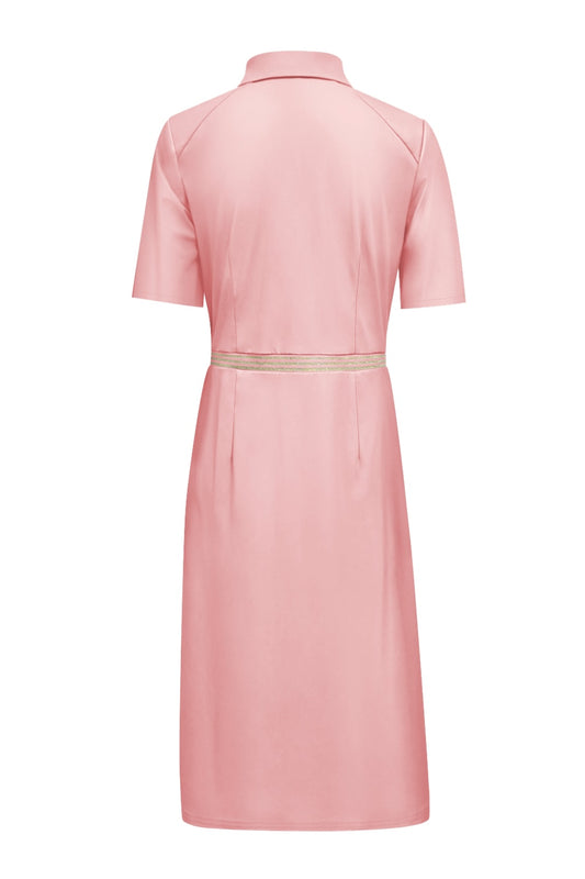 Triple Nine Travel Jurk Mia Poederroze - 51822 - Peet kleding