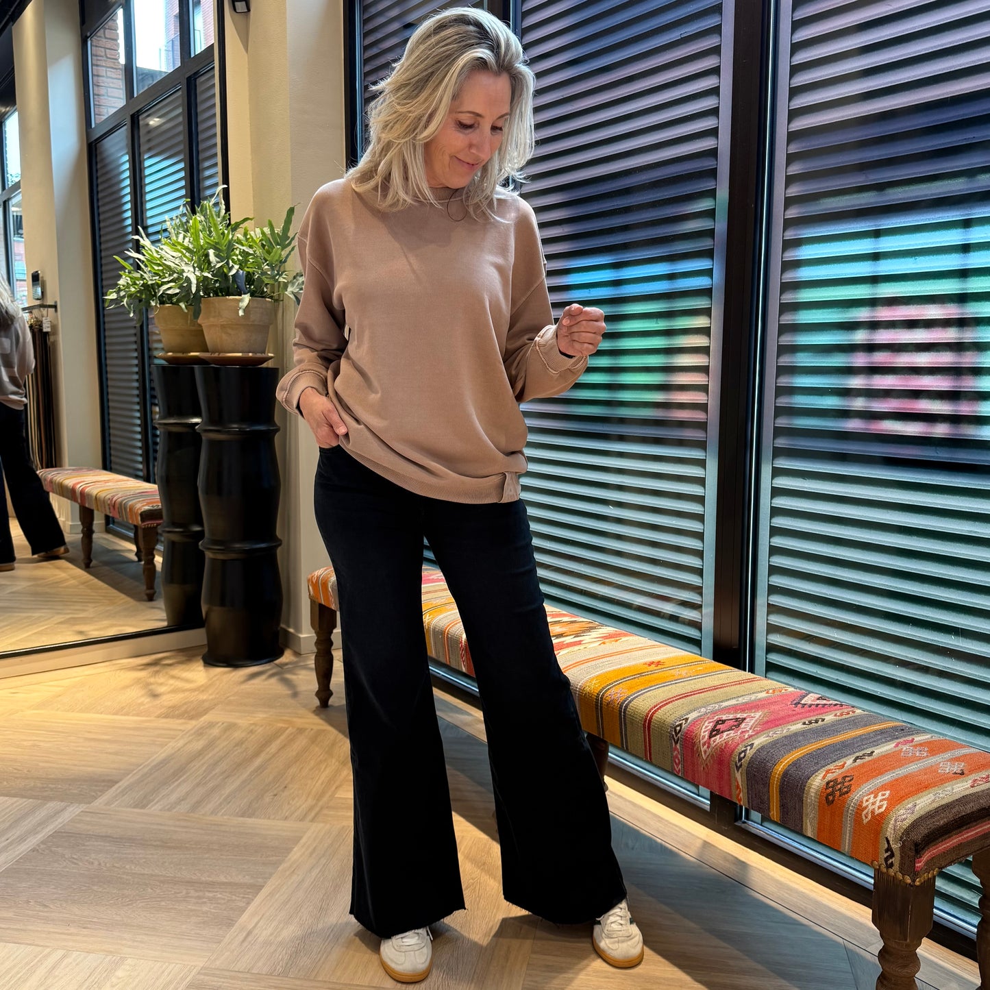 Zhrill Sweater Marlen Taupe - Peet kleding