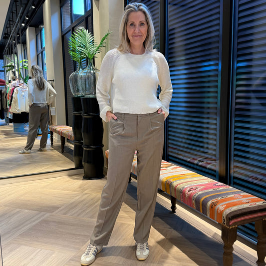 With Black Trui Indiana Wit - Peet kleding