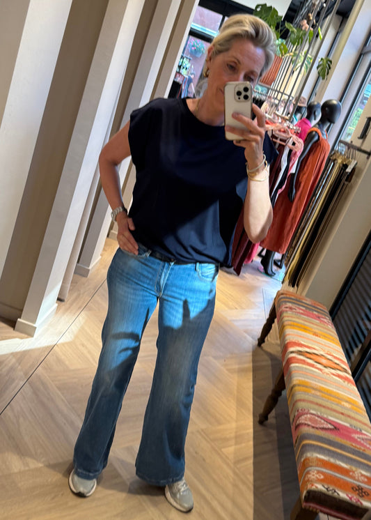 T-Shirt Balloon Fia Navy - Peet kleding