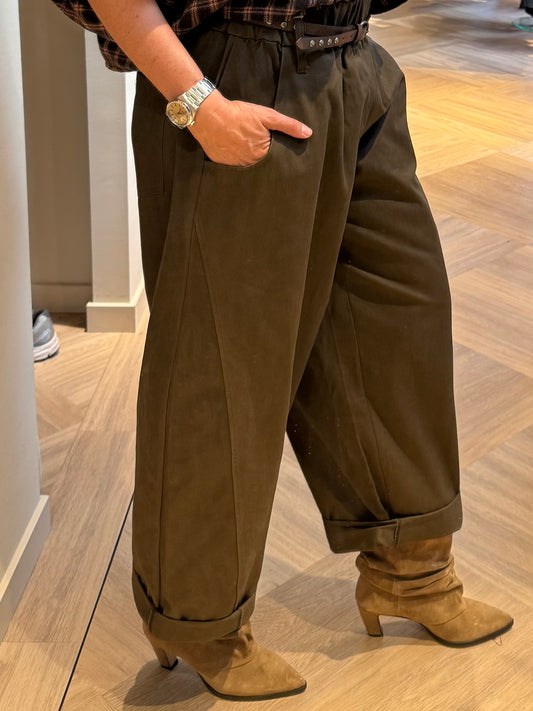 Broek Barrel Rox Donkerbruin - Peet kleding
