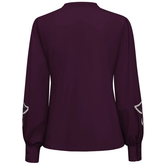 Triple Nine - Travel Blouse Jolie Aubergine - 5924 - Peet kleding
