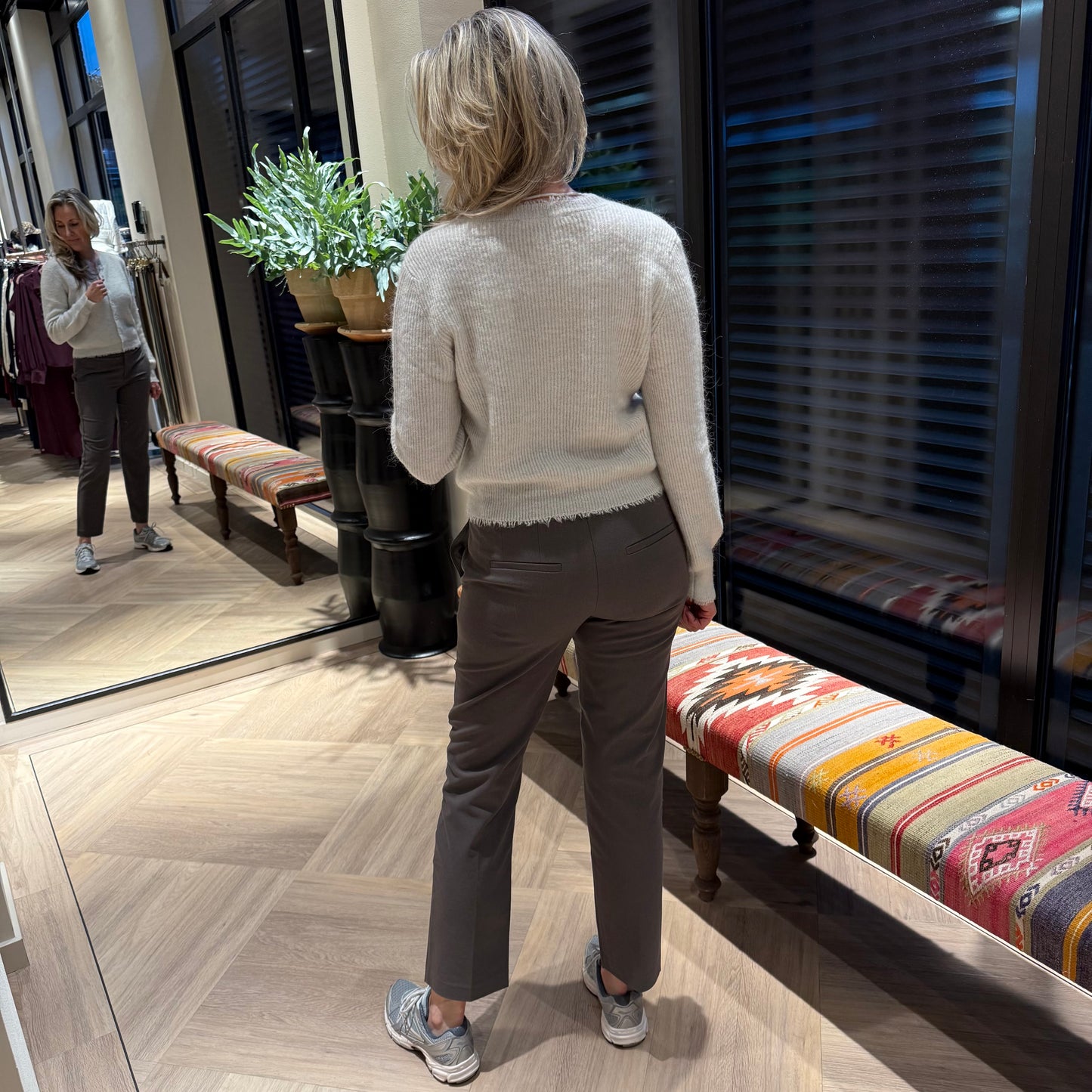 Yaya Sweater Long Sleeve Lichtgrijs - Peet kleding