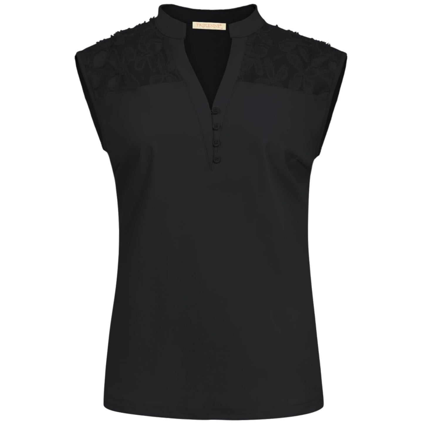 Triple Nine - Travel Top Roa Zwart - 6912 - Peet kleding