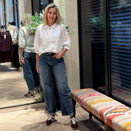 With Black Blouse Grazie Wit - Peet kleding