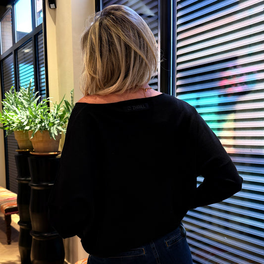 Zhrill Trui Talia Zwart - Peet kleding