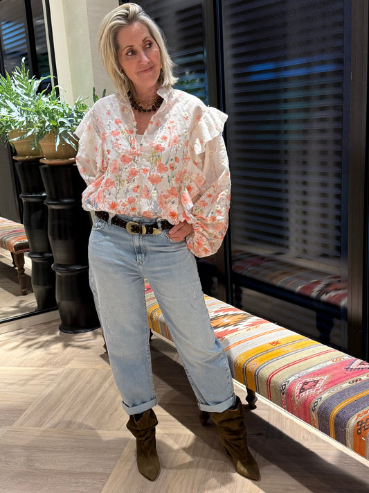 Blouse Melanie Embroid - Peet kleding