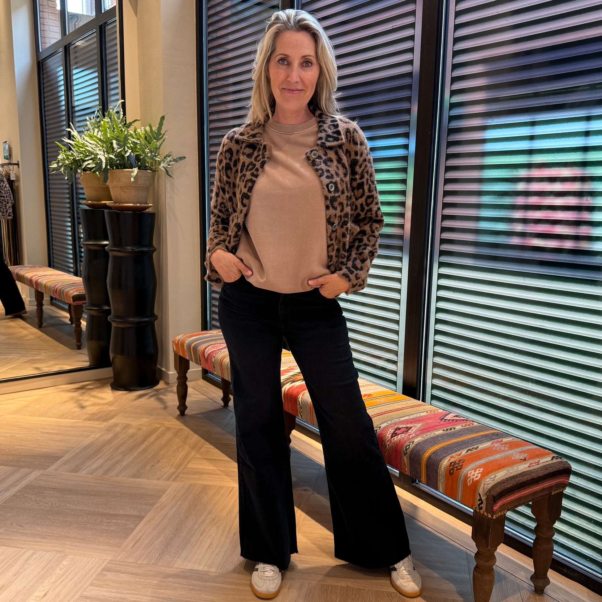 Rino & Pelle Vest Bubbly Leopard - Peet kleding