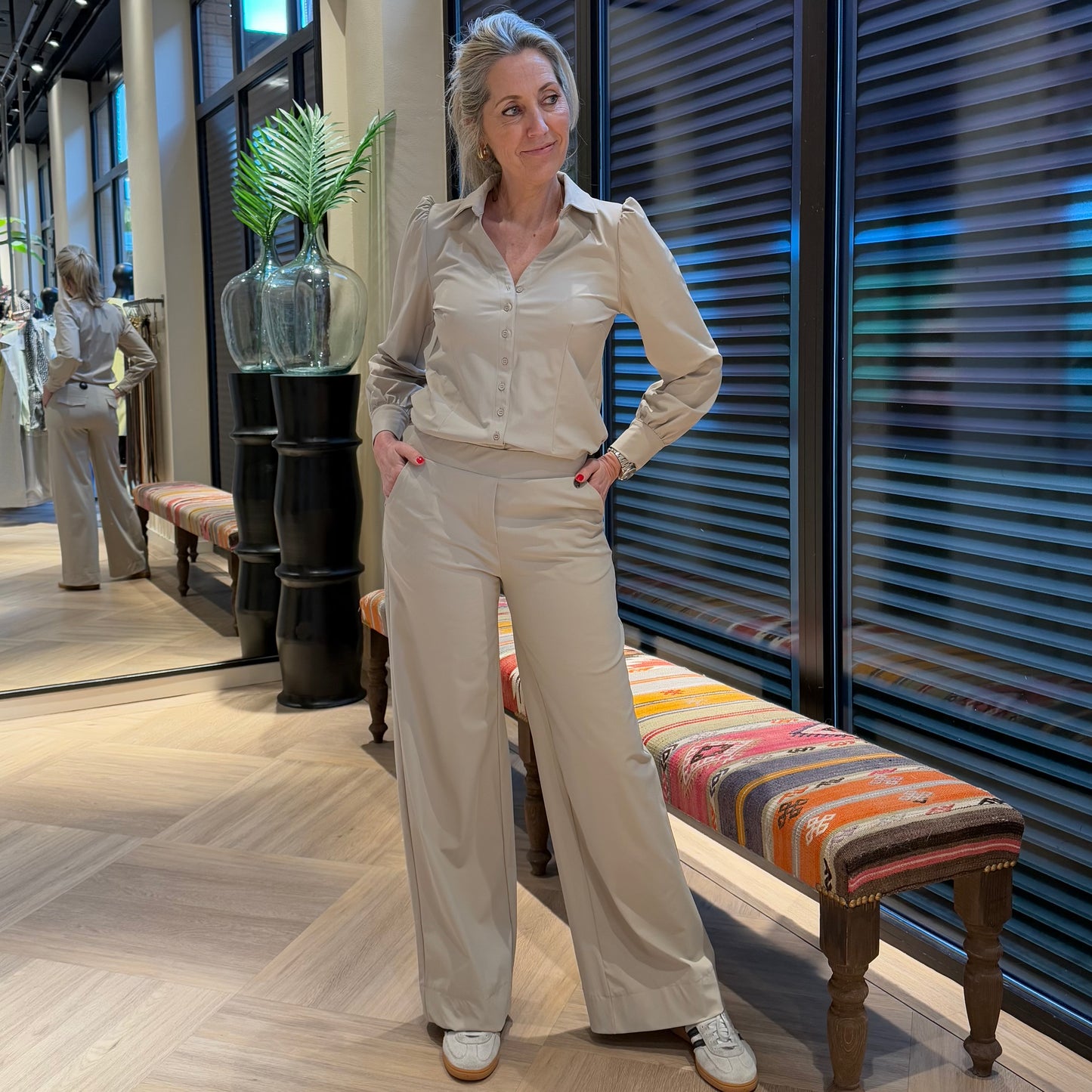 Triple Nine - Travel Broek Petra Beige - 2703 - Peet kleding