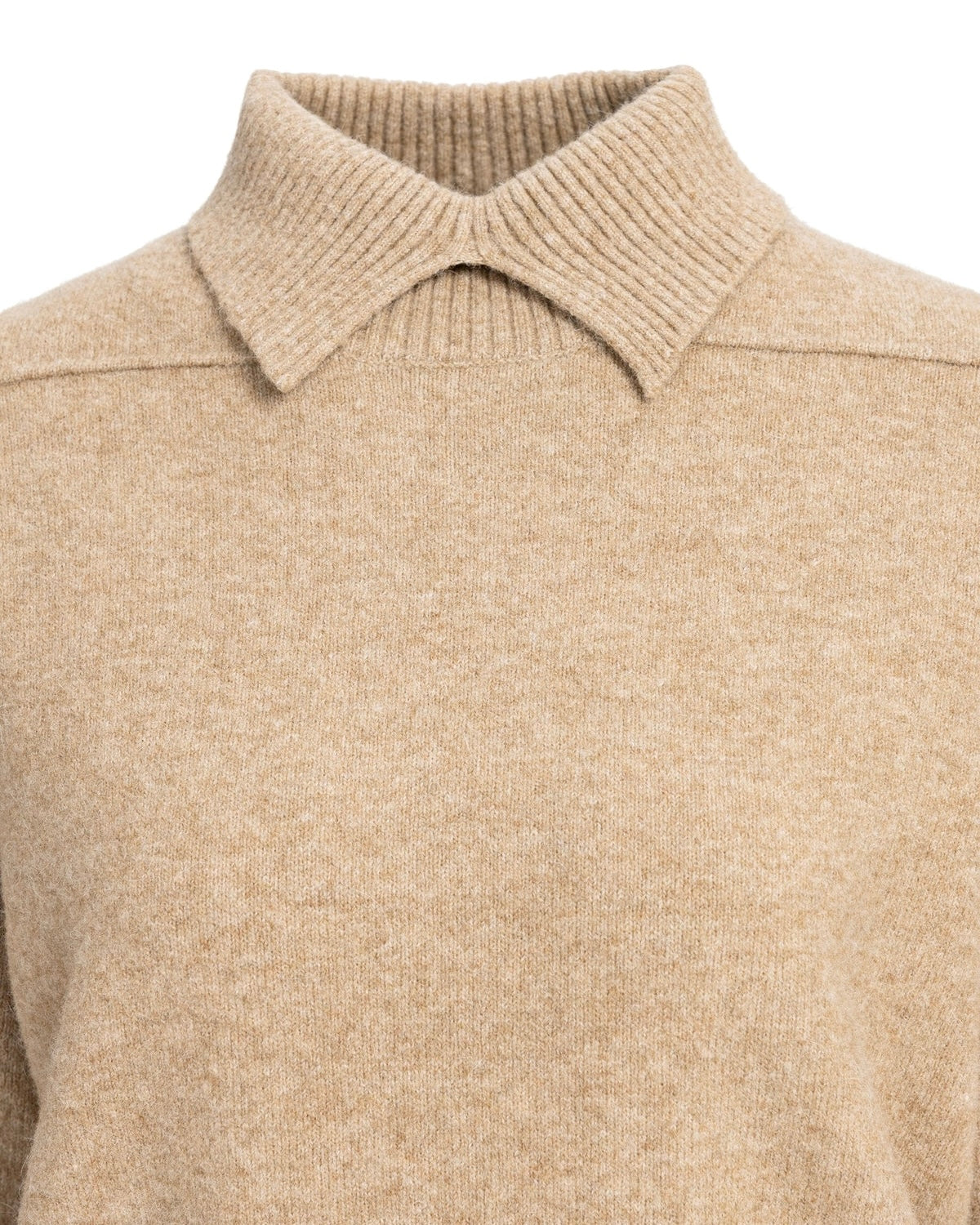 Yaya Polokraag Trui Beige Melange - Peet kleding