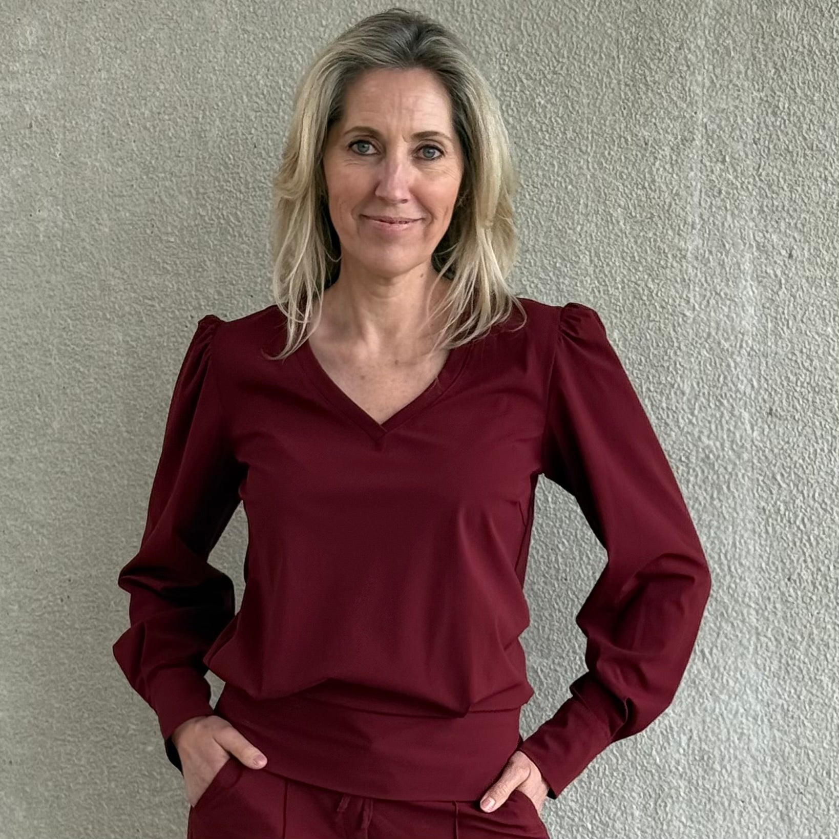 Triple Nine - Travel Top Cindy Bordeaux - 6927 - Peet kleding