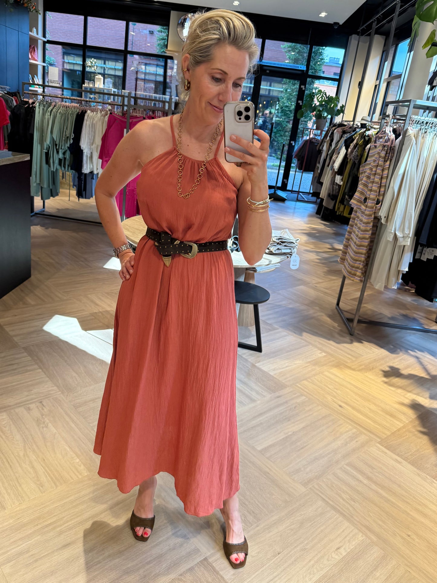 Jurk Camilla Framboos - Peet kleding