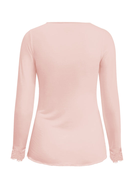 Triple Nine - Cashmere Top Lou Lou Poederroze - 9003 - Peet kleding
