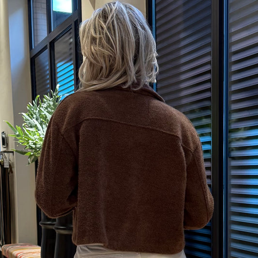 Vest Josje Fluffy Bruin - Peet kleding