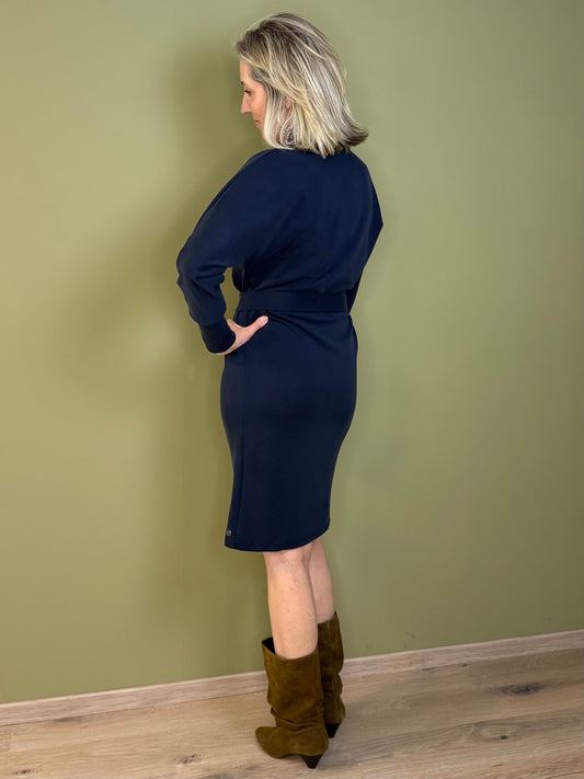 Triple Nine Scuba Jurk Noor Navy - 61101 - Peet kleding